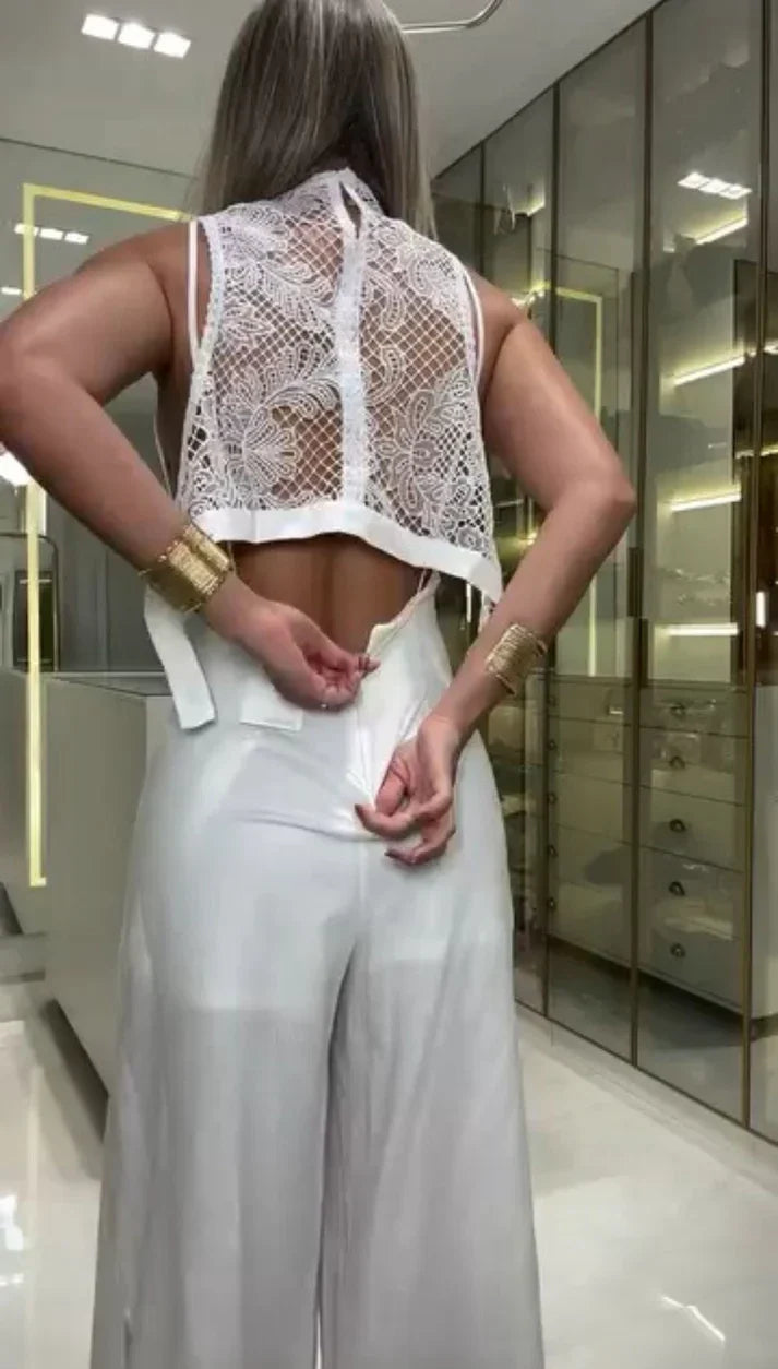 Katalina – Elegantni čipkani kombinezon