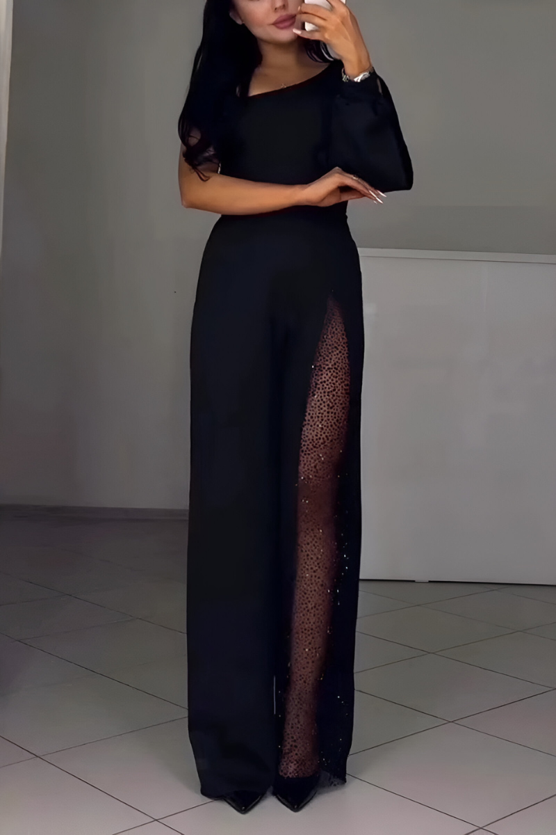 Artemis – Elegantni kombinezon širokih nogavica na jedno rame