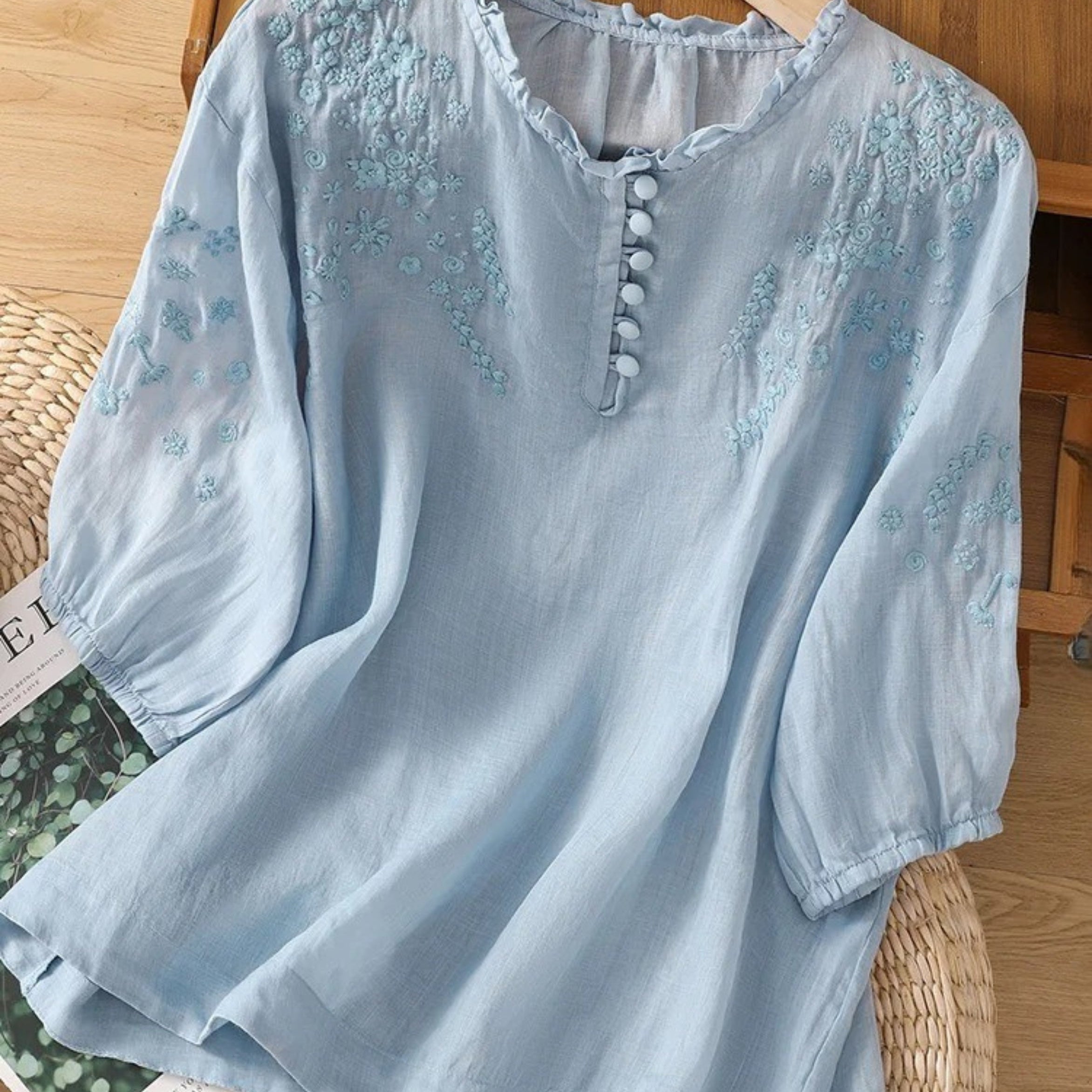 Cassiana - Bluza od pamuka i lana