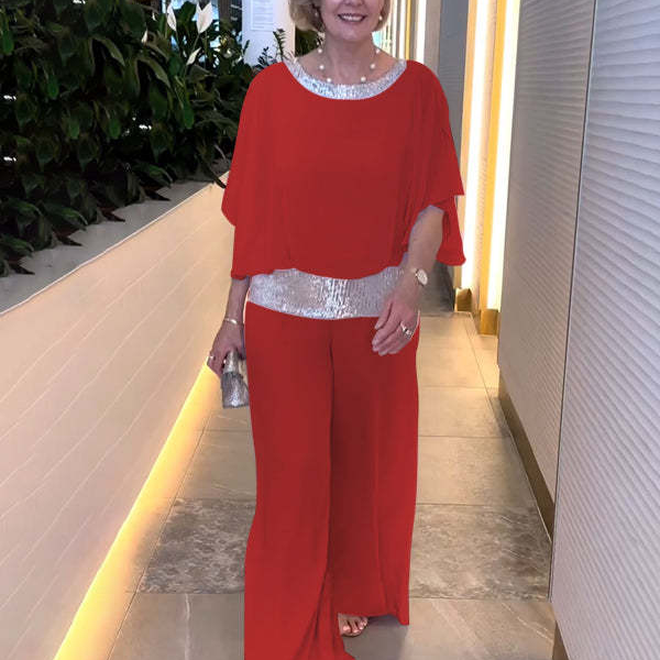 Nyla – Elegantni dvodelni komplet sa topom i širokim pantalonama