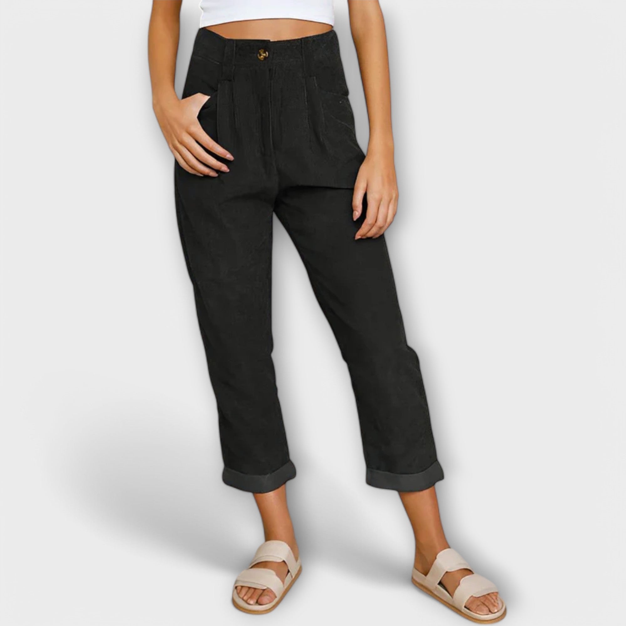 Jana – Moderne somot pantalone
