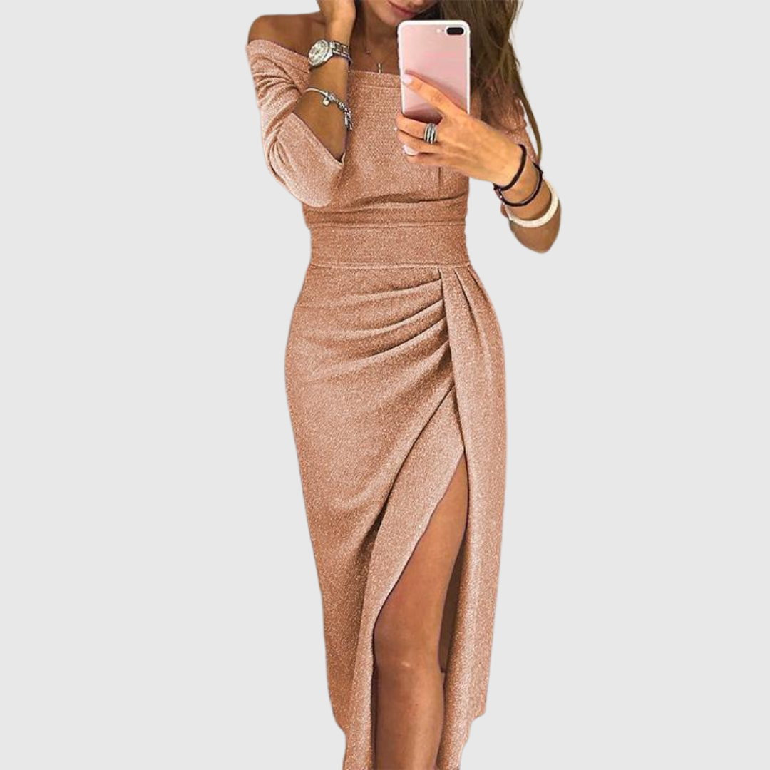 Isabeau | Šik maksi halter haljina sa elegantnim i fluidnim krojem