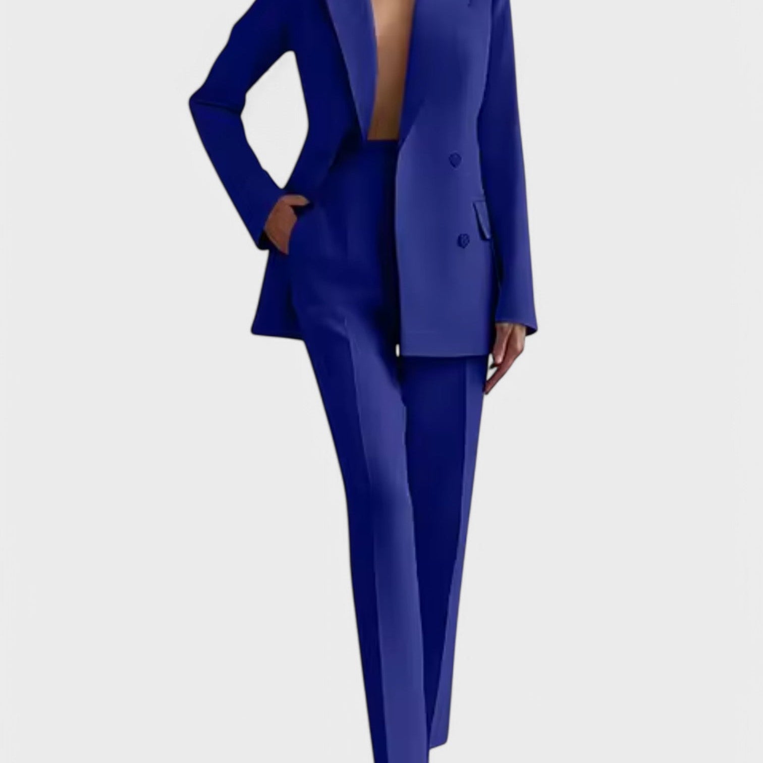 Olívia – Elegantni komplet sa blejzerom i pantalonama