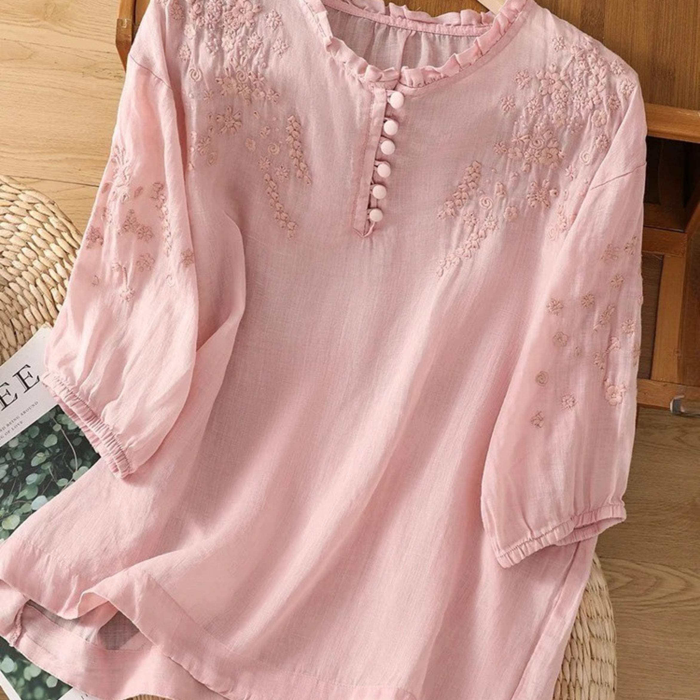 Cassiana - Bluza od pamuka i lana