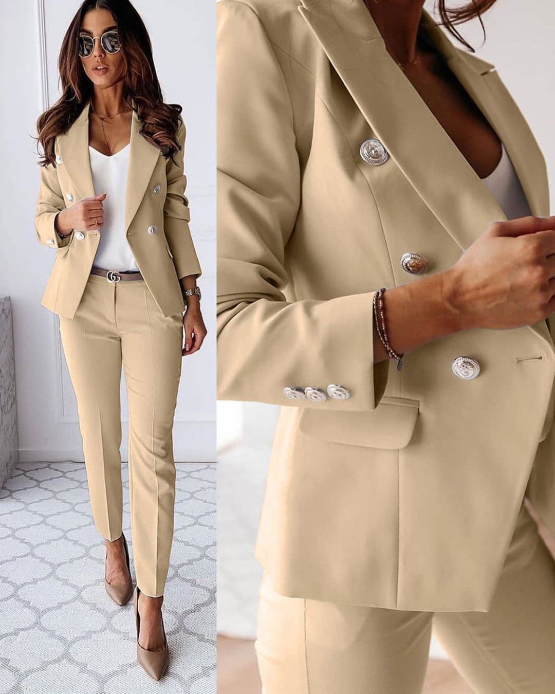 Maria – Elegantni komplet sa blejzerom i pantalonama