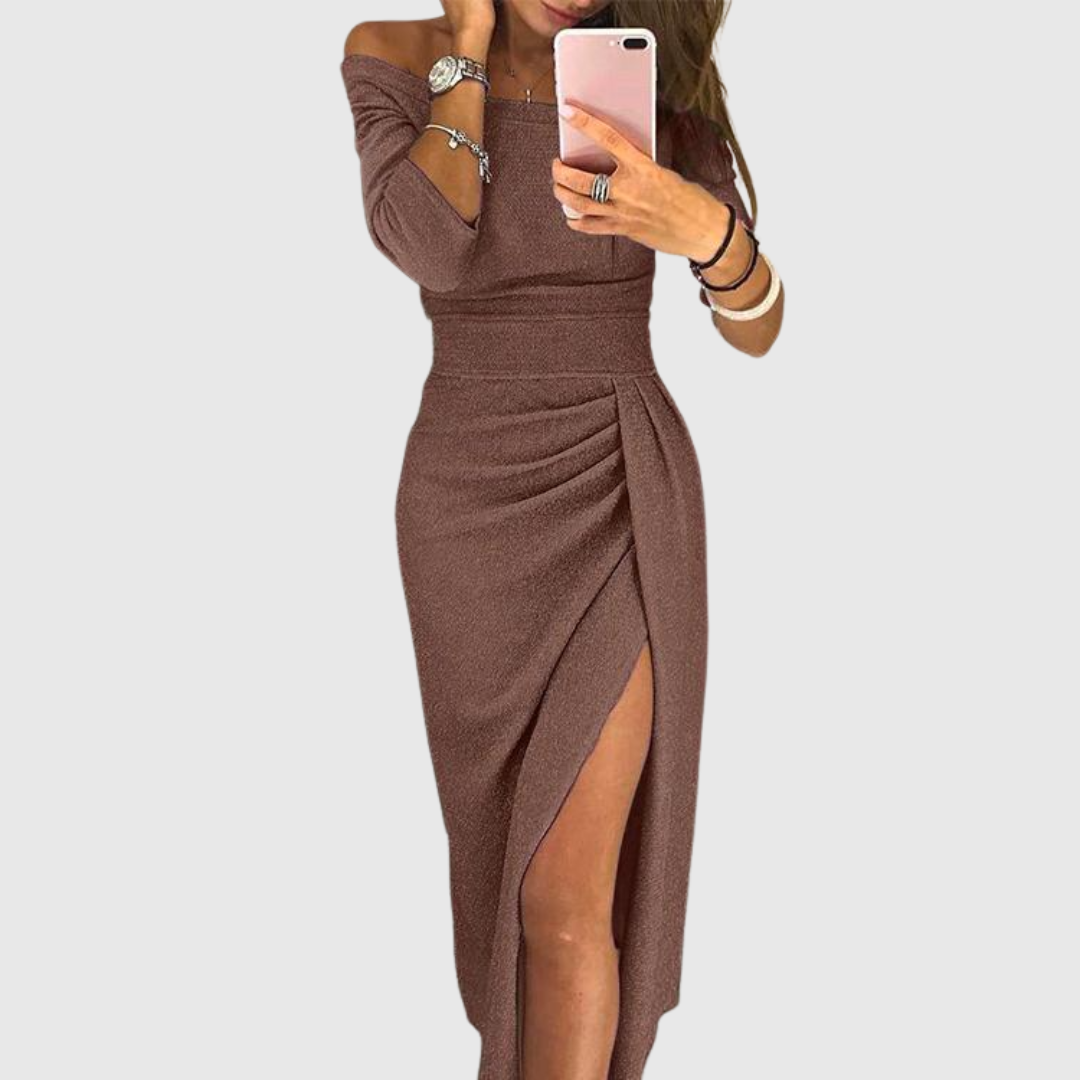 Isabeau | Šik maksi halter haljina sa elegantnim i fluidnim krojem