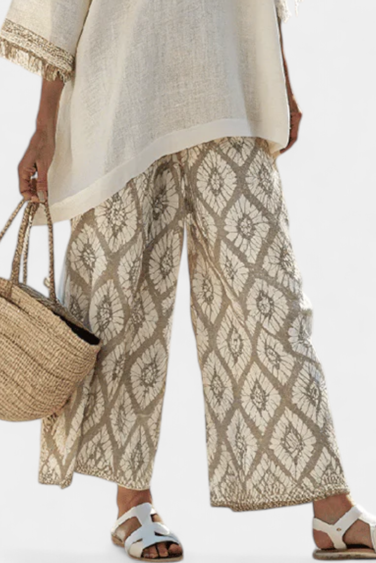 Eduarda – Boho komplet sa bluzom i pantalonama