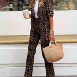 Arila – Elegantni dvodelni komplet sa blejzerom i pantalonama sa leopard dezenom