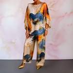 Moniek – Elegantni komplet sa bluzom i pantalonama