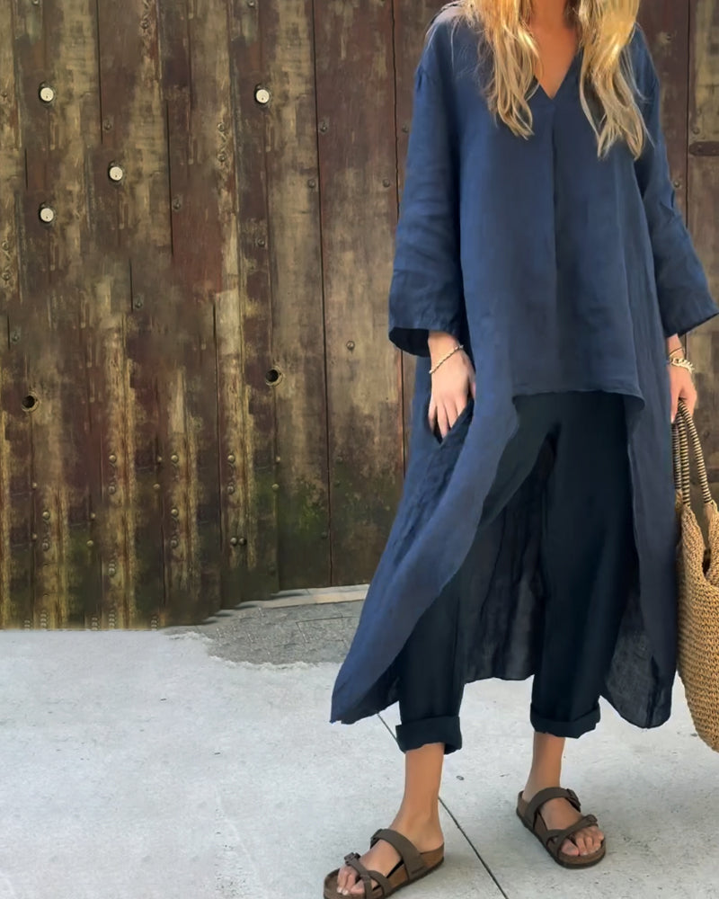 Luxe – Dvodelni laneni elegantni komplet