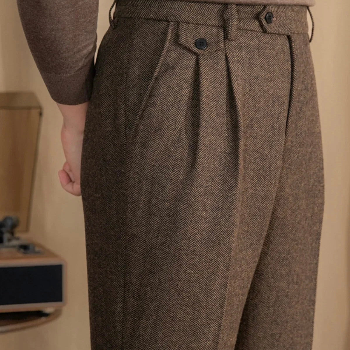 Vunene pantalone sa naborima