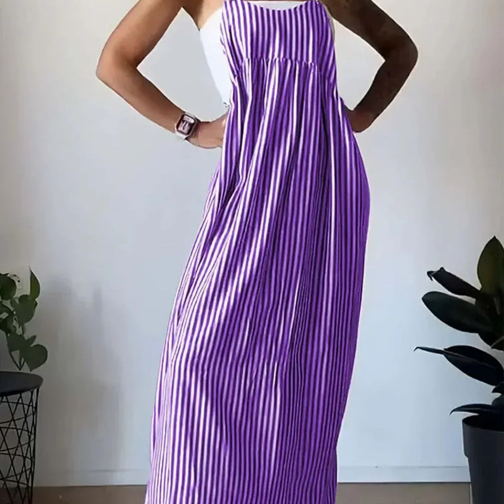 Camille – Elegantni prugasti kombinezon