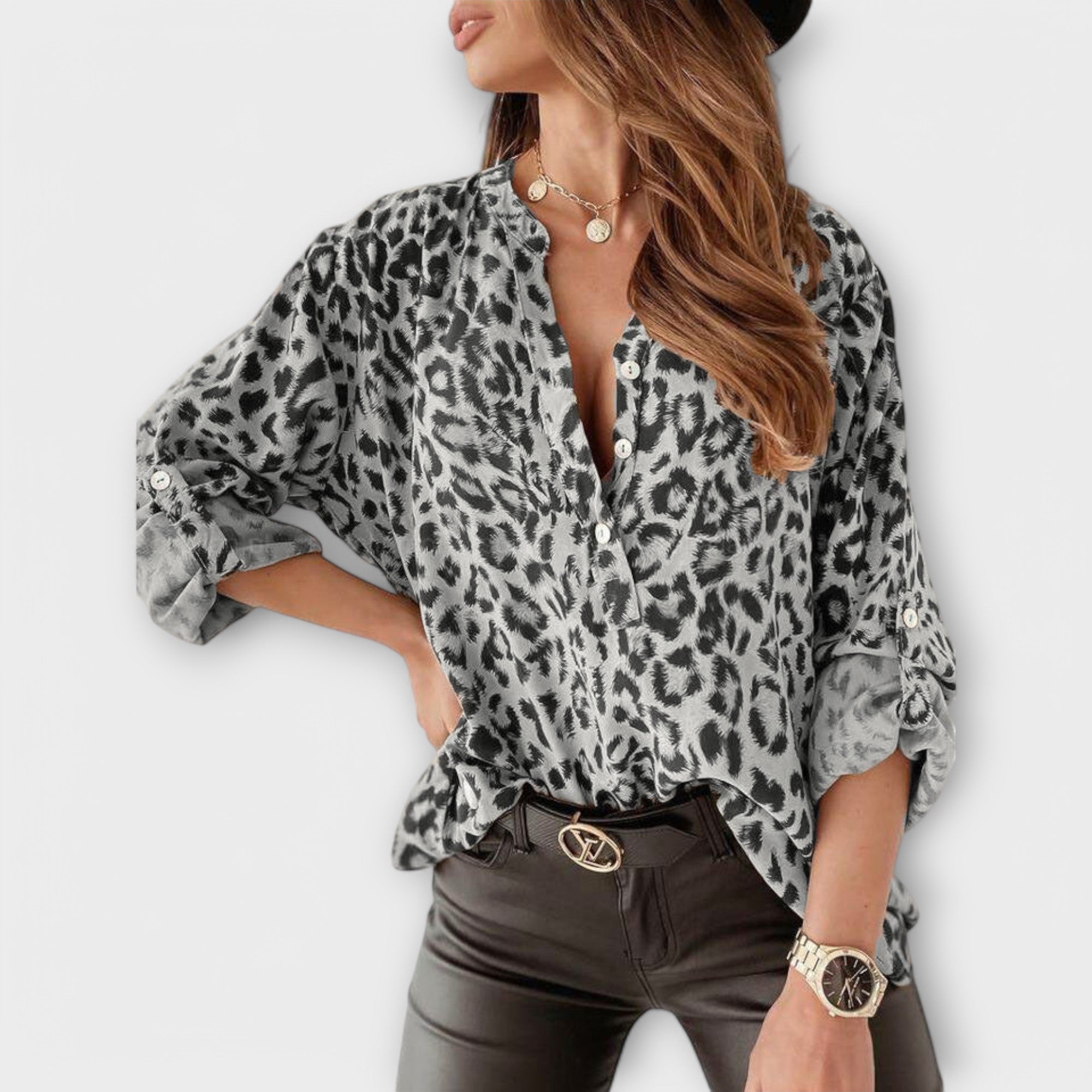 Iara - Moderna bluza sa leopard printom