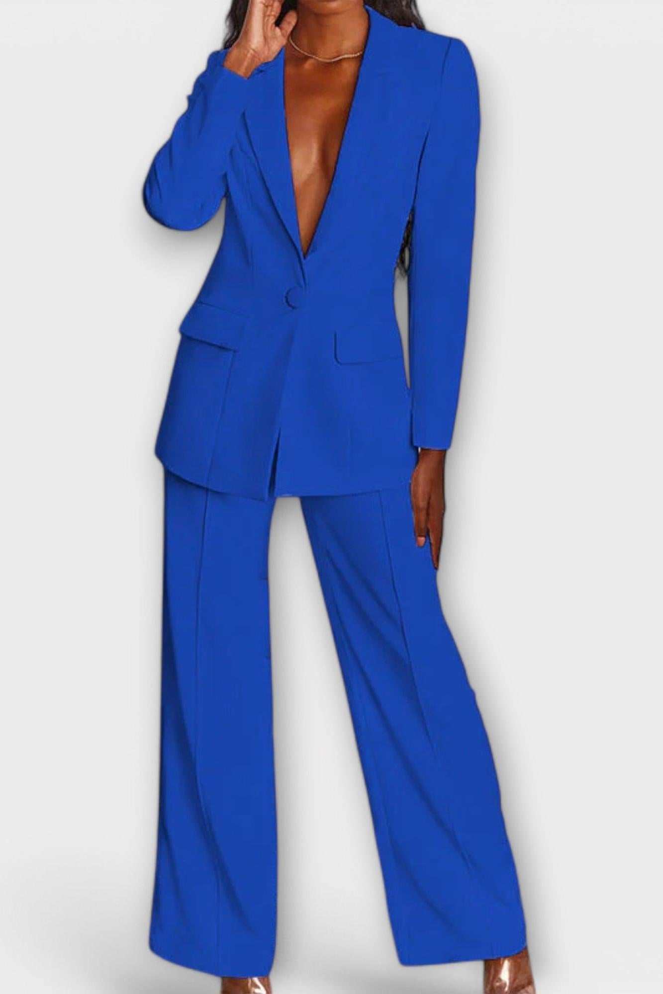 Antonija – Elegantni komplet sa blejzerom i pantalonama