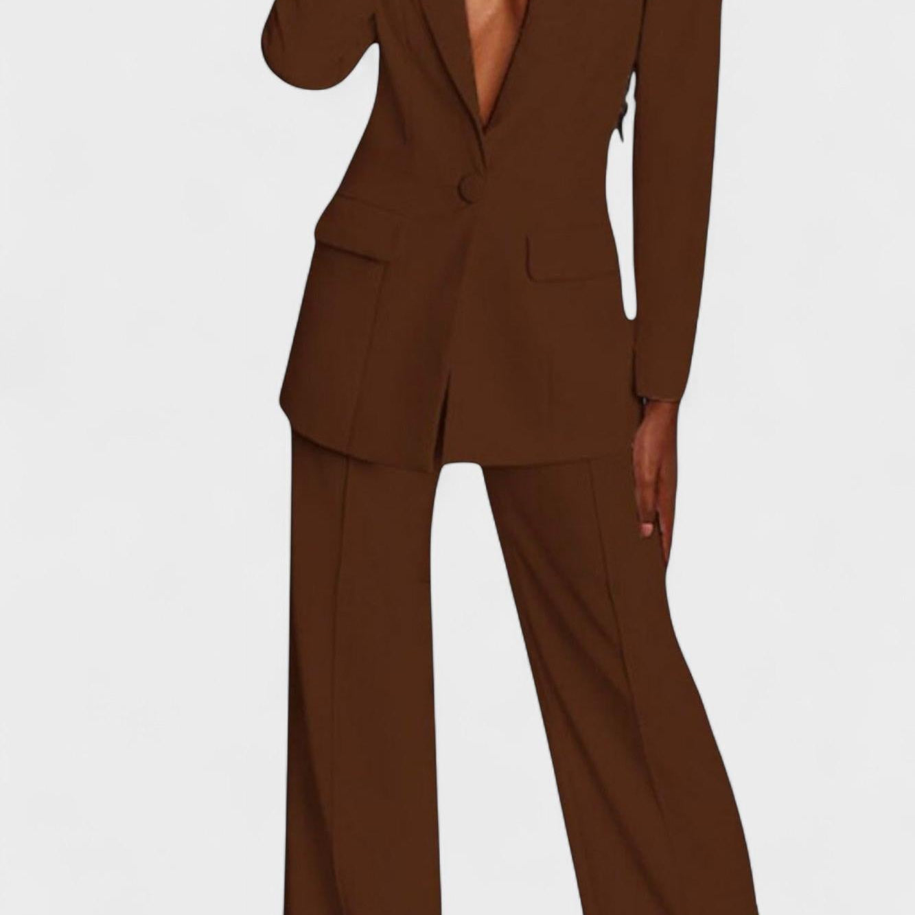 Antonija – Elegantni komplet sa blejzerom i pantalonama