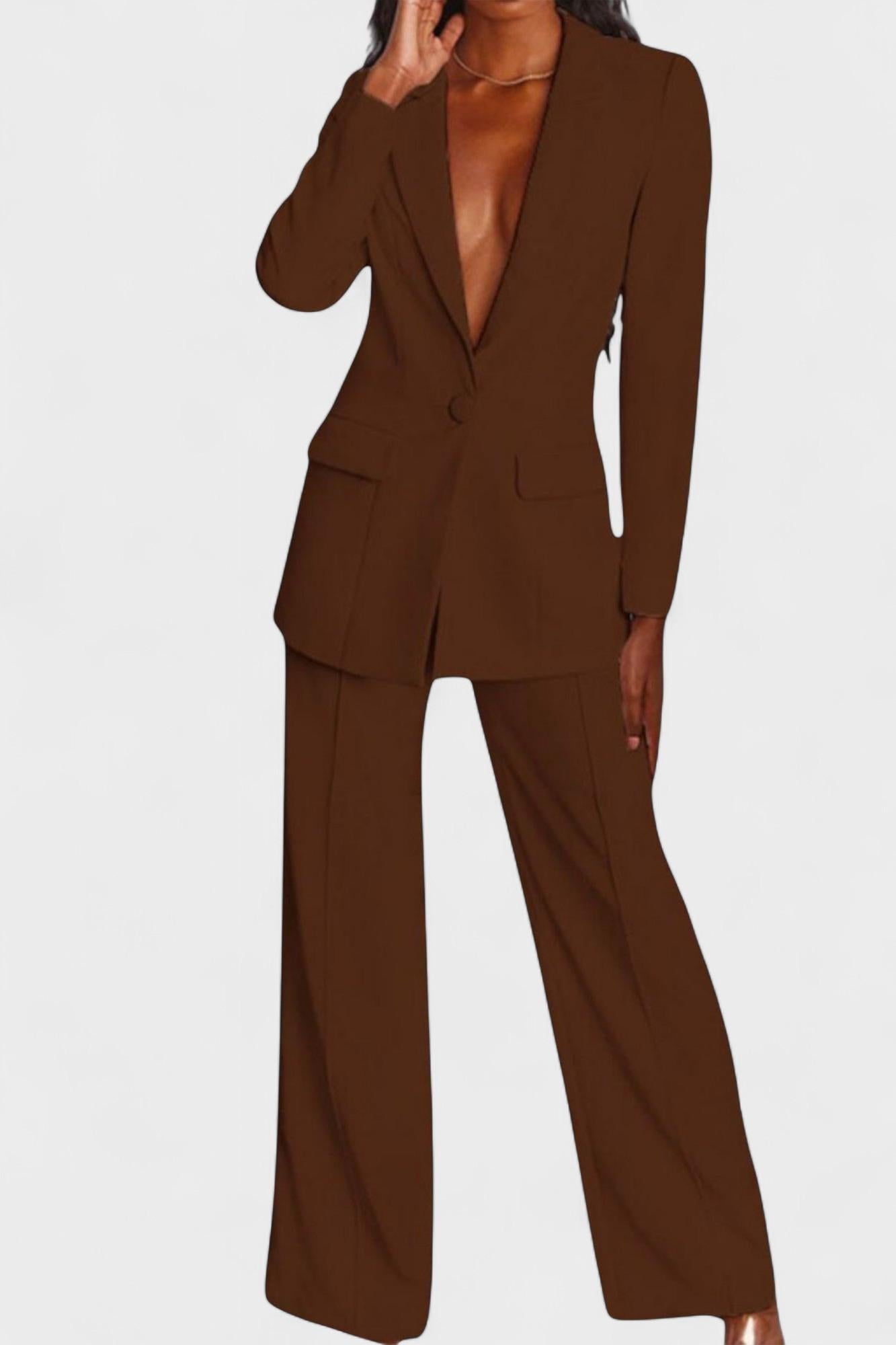 Antonija – Elegantni komplet sa blejzerom i pantalonama