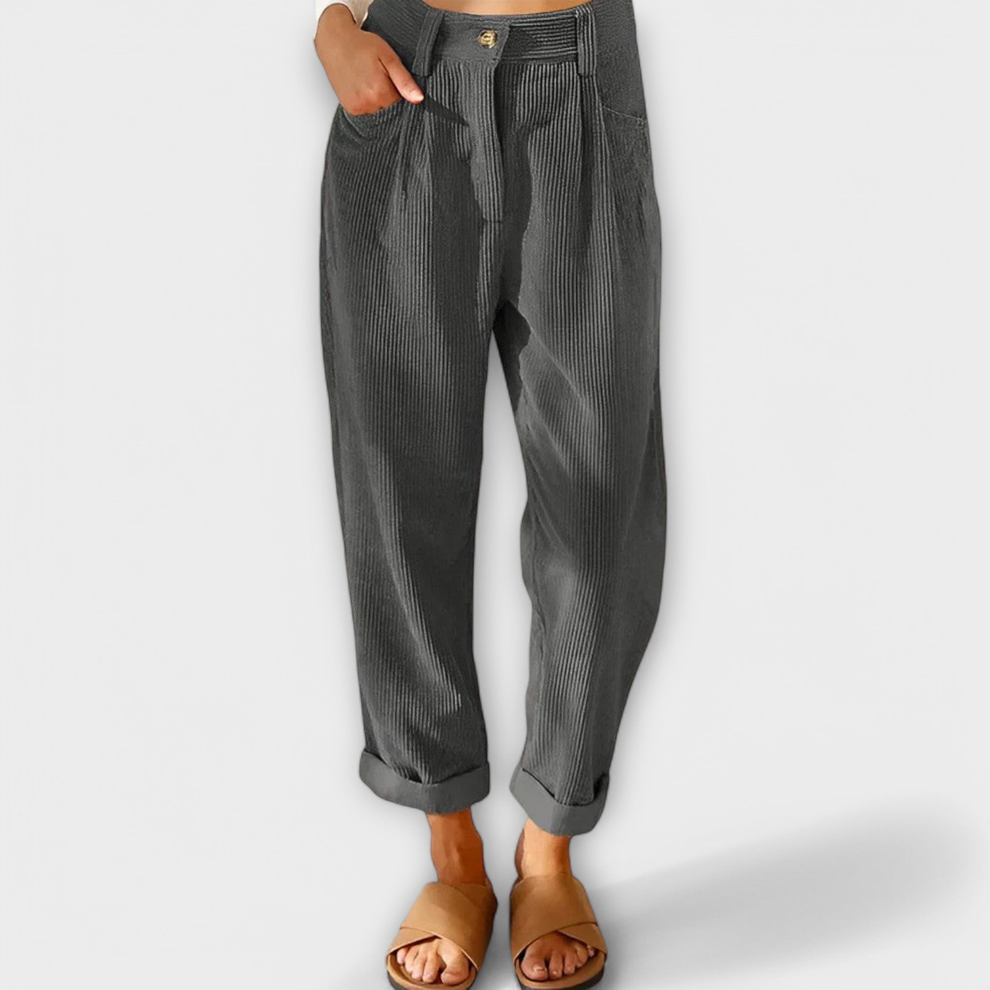 Jana – Moderne somot pantalone