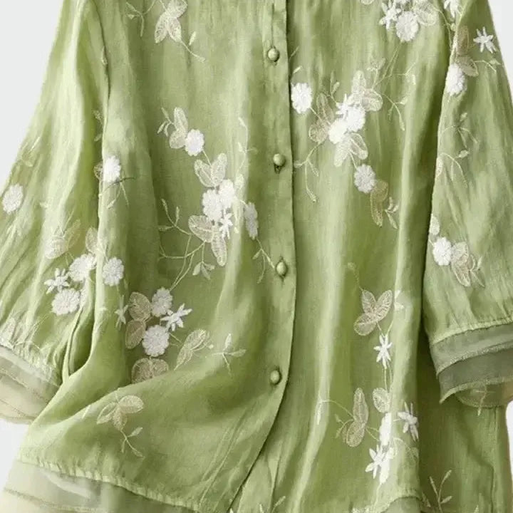 Bloom – Roze bluza sa cvetnim vezom