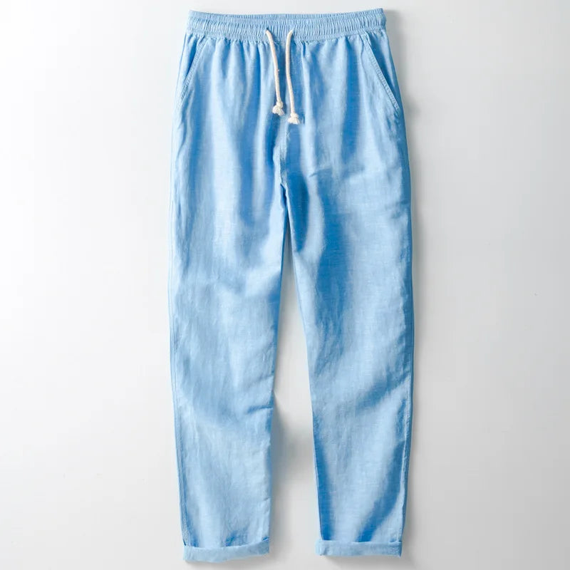 Lanene pantalone sa vezicama