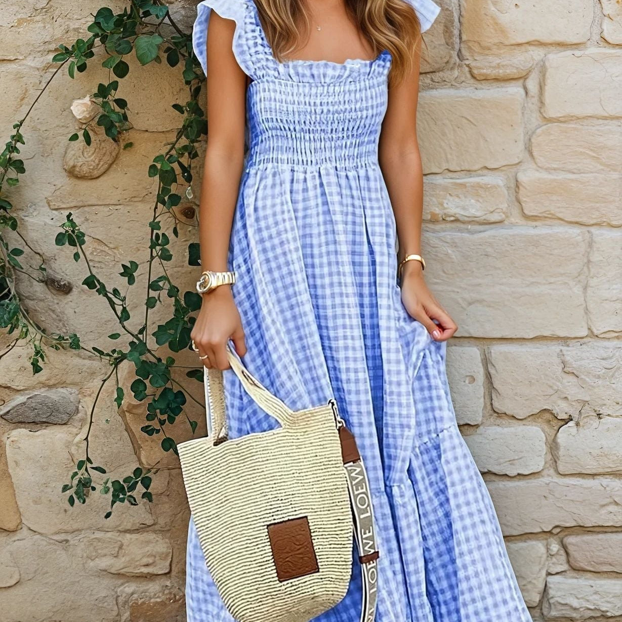 Ana - Karirana haljina