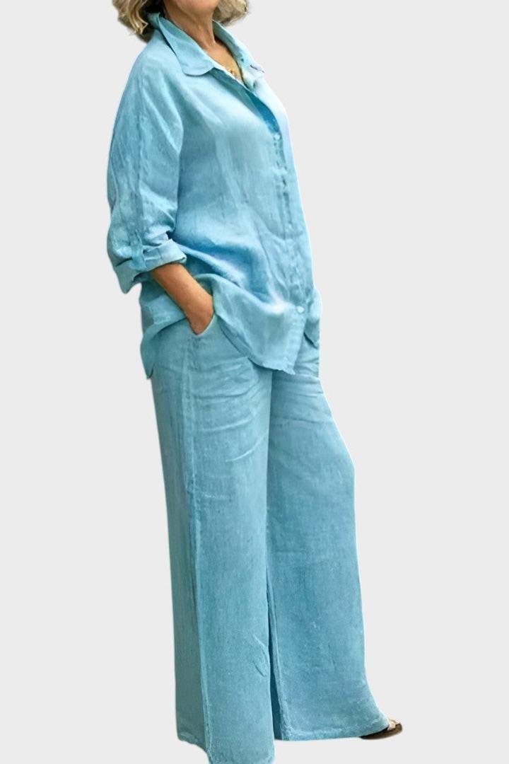 Komplet sa bluzom i pantalonama – Roze model
