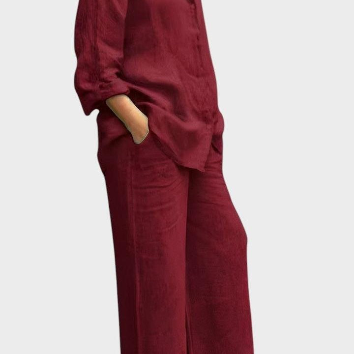 Komplet sa bluzom i pantalonama – Roze model