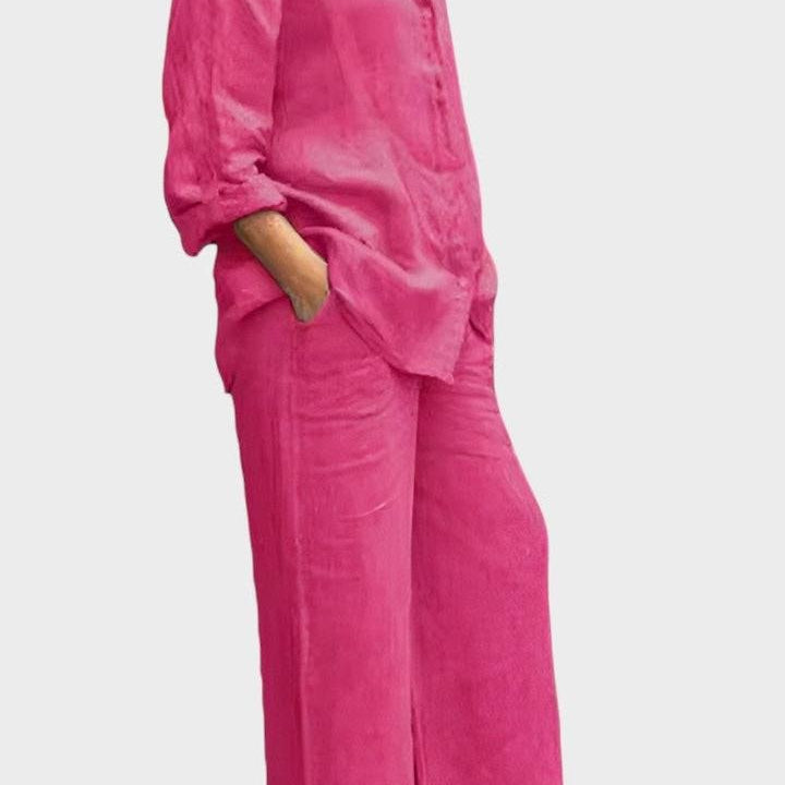 Komplet sa bluzom i pantalonama – Roze model