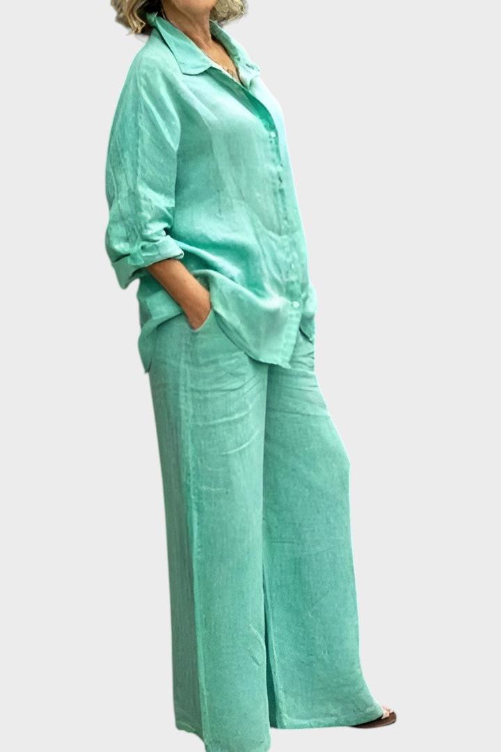 Komplet sa bluzom i pantalonama – Roze model