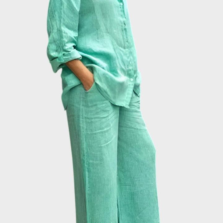 Komplet sa bluzom i pantalonama – Roze model