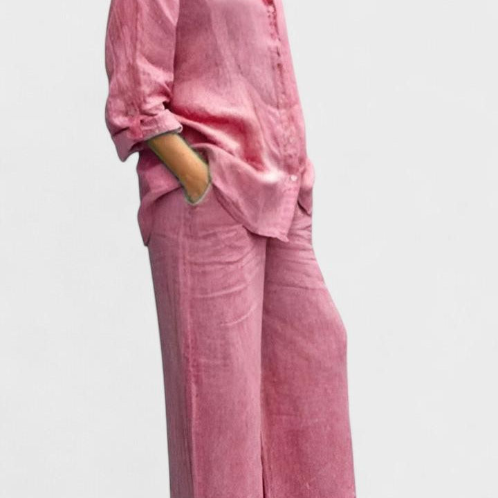 Komplet sa bluzom i pantalonama – Roze model
