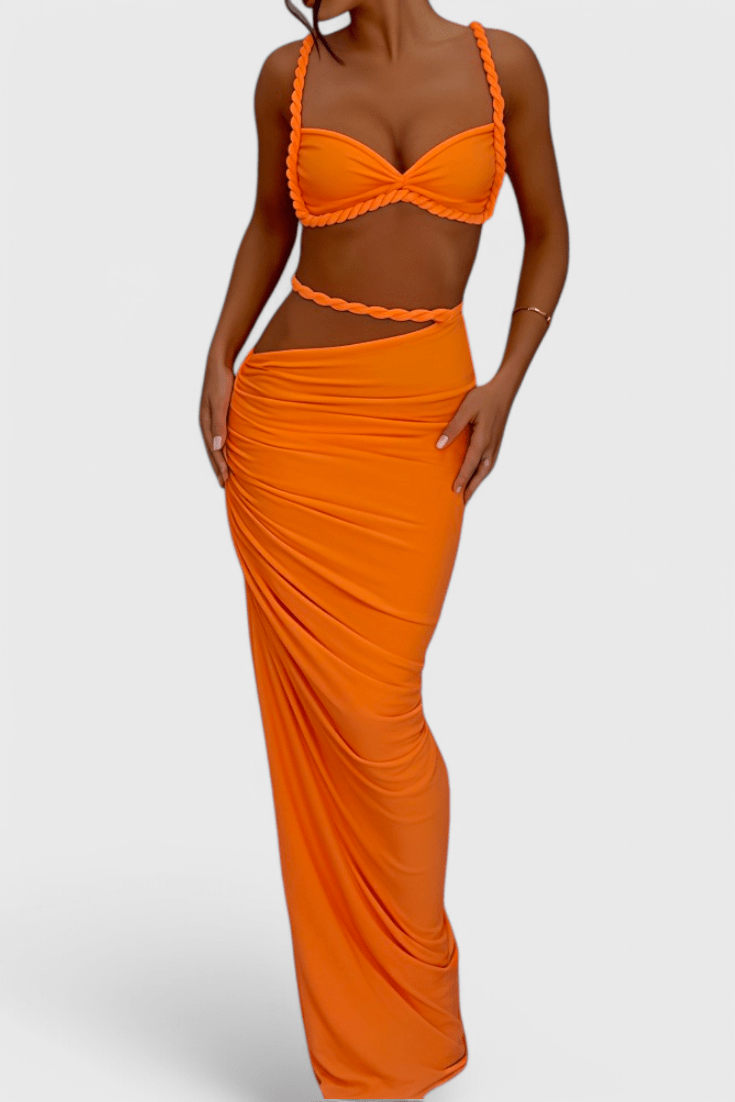 Ella – Dvodelni šifonski elegantni komplet