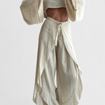 Elsie – Lagani boho komplet sa kimono topom i širokim pantalonama