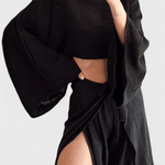 Elsie – Lagani boho komplet sa kimono topom i širokim pantalonama