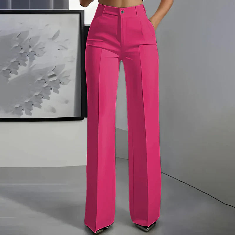 Eddi | Elegantne pantalone visokog struka pravog kroja