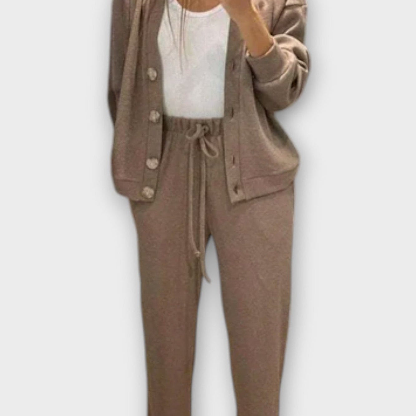 Hedviga – Komplet sa jaknom i ravnim pantalonama