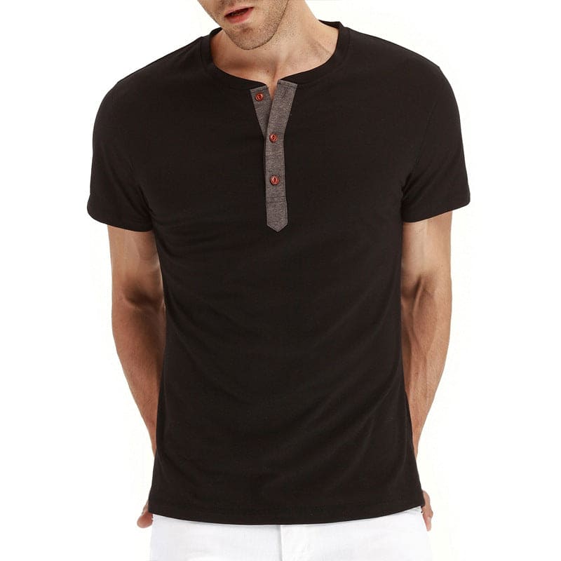 Henley Majica – Meka Pletenina, Kragna na Dugmad