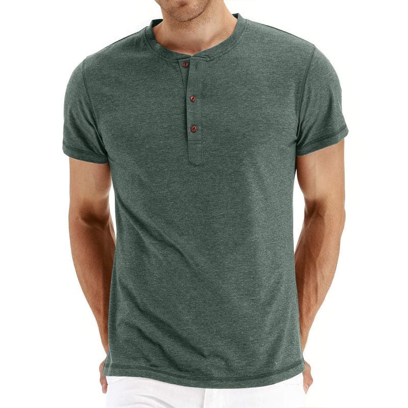 Henley Majica – Meka Pletenina, Kragna na Dugmad