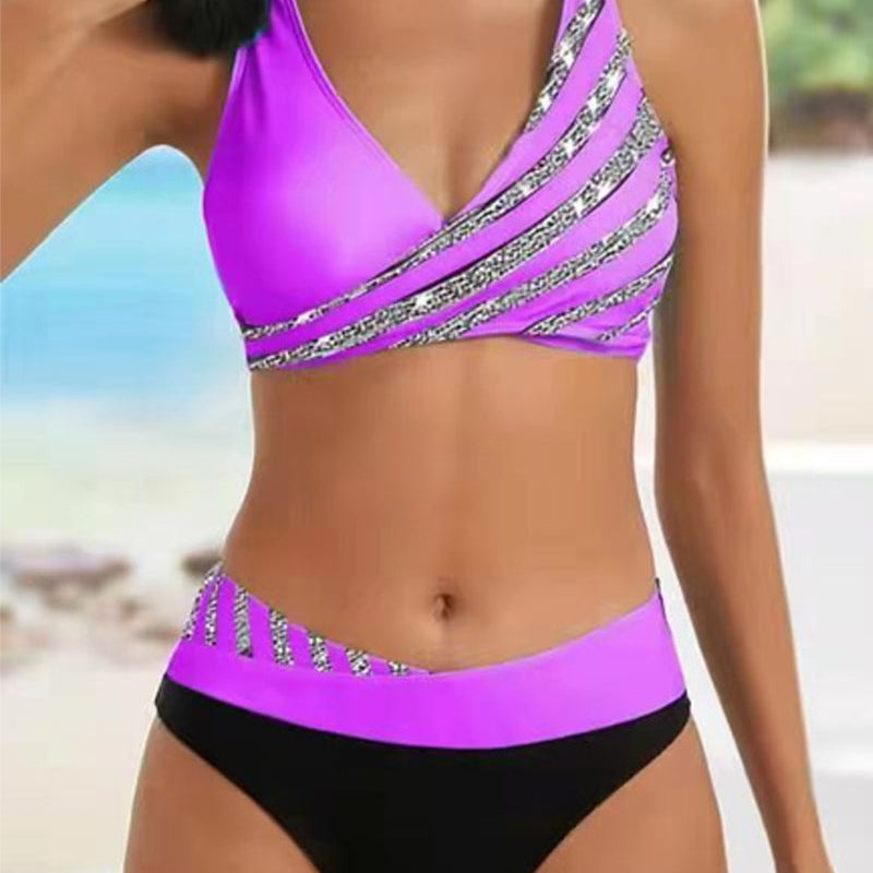 Mona - Printani Bikini u Toplim Tonovima
