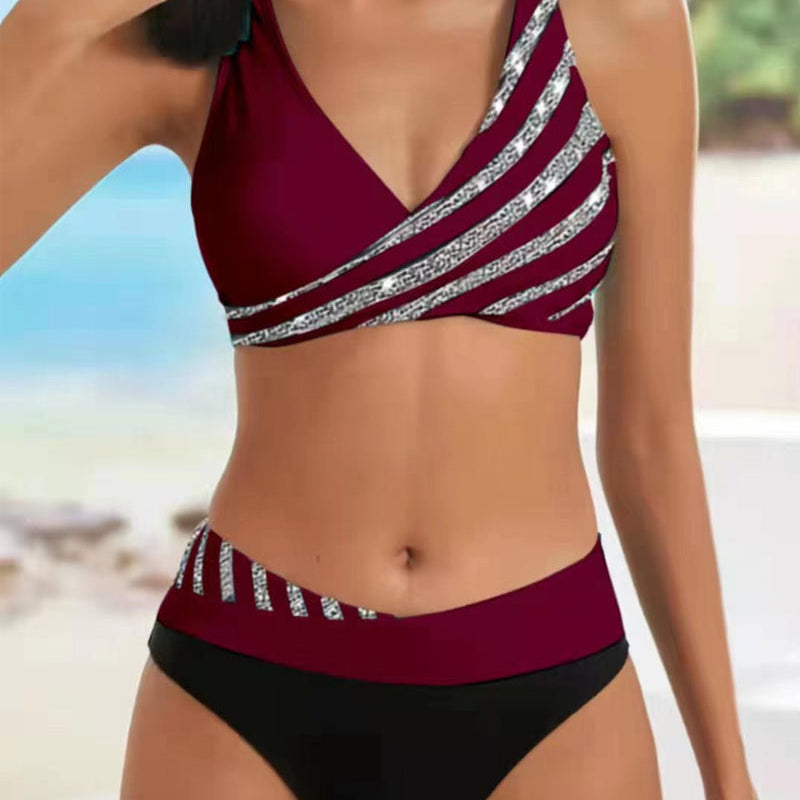 Mona - Printani Bikini u Toplim Tonovima
