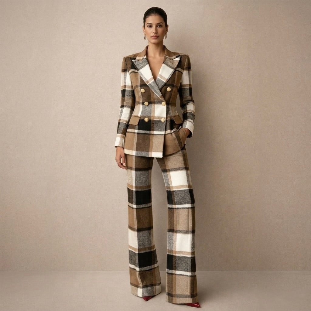 Gabriela – Elegantni komplet sa blejzerom i pantalonama