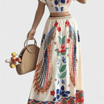 Itzel – Boho komplet sa topom i suknjom