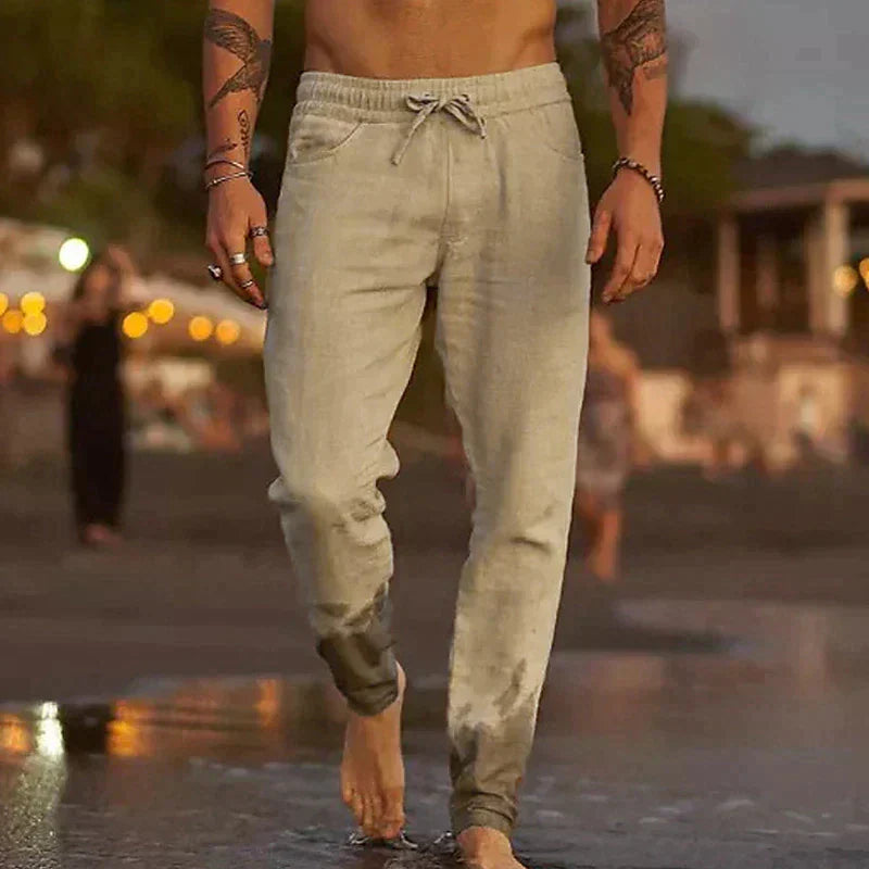 Lanene pantalone za plažu