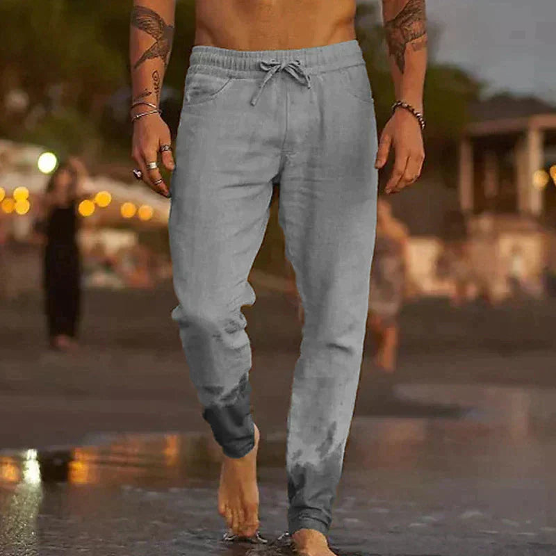 Lanene pantalone za plažu