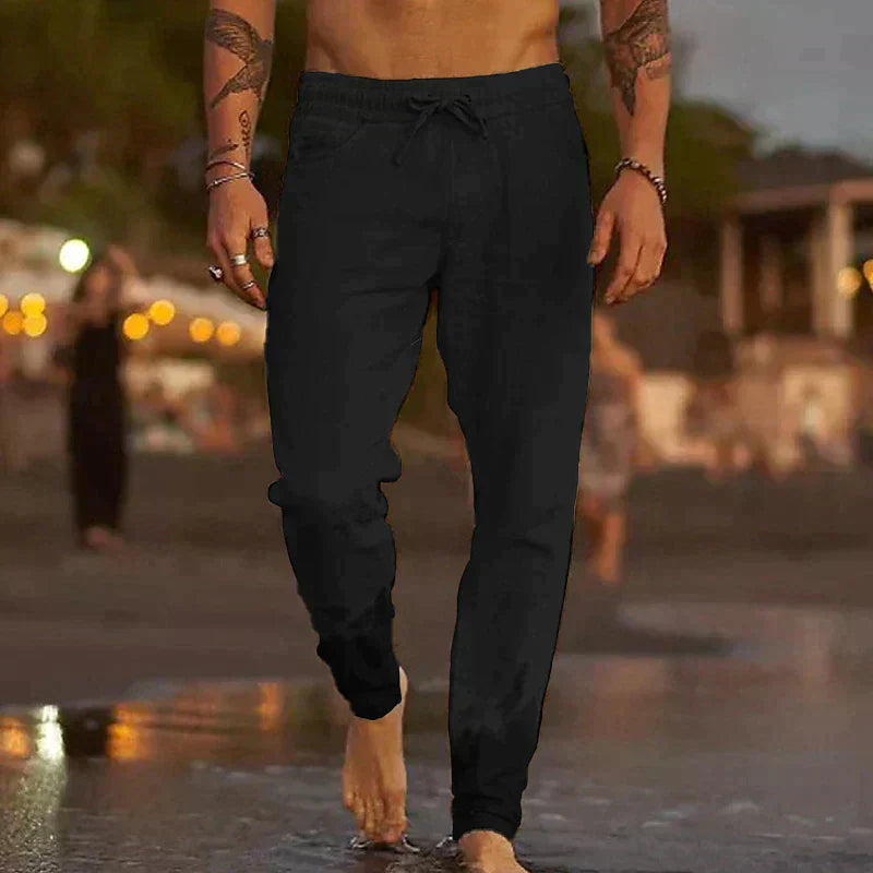 Lanene pantalone za plažu