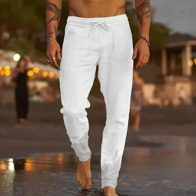 Lanene pantalone za plažu