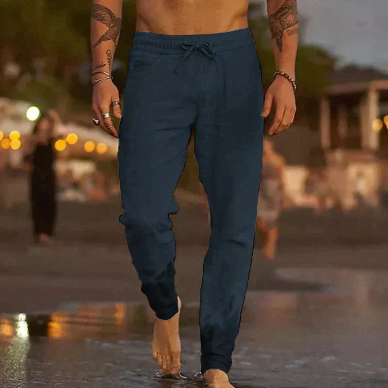 Lanene pantalone za plažu