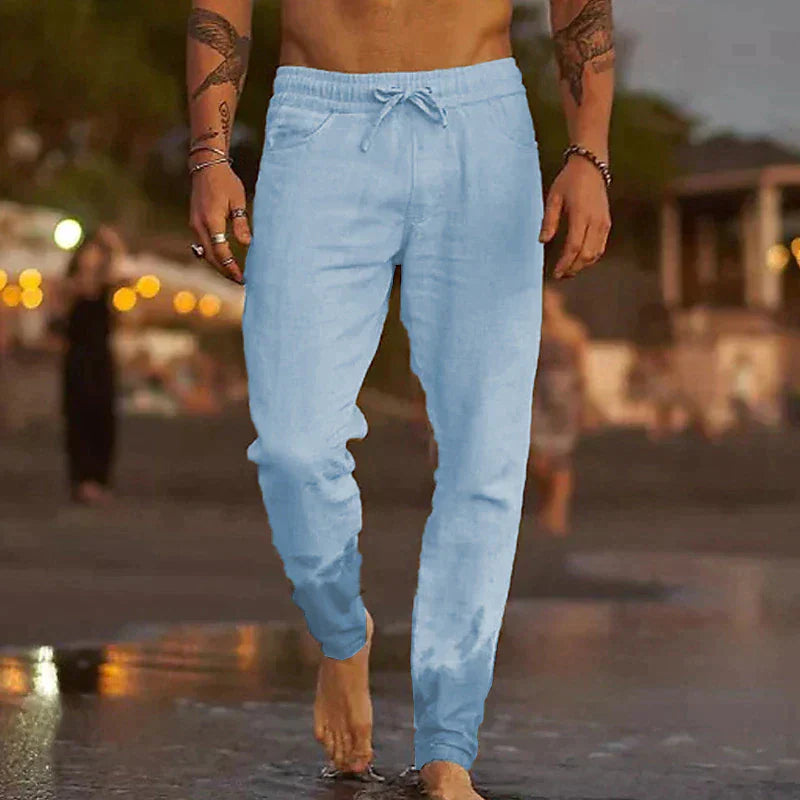 Lanene pantalone za plažu