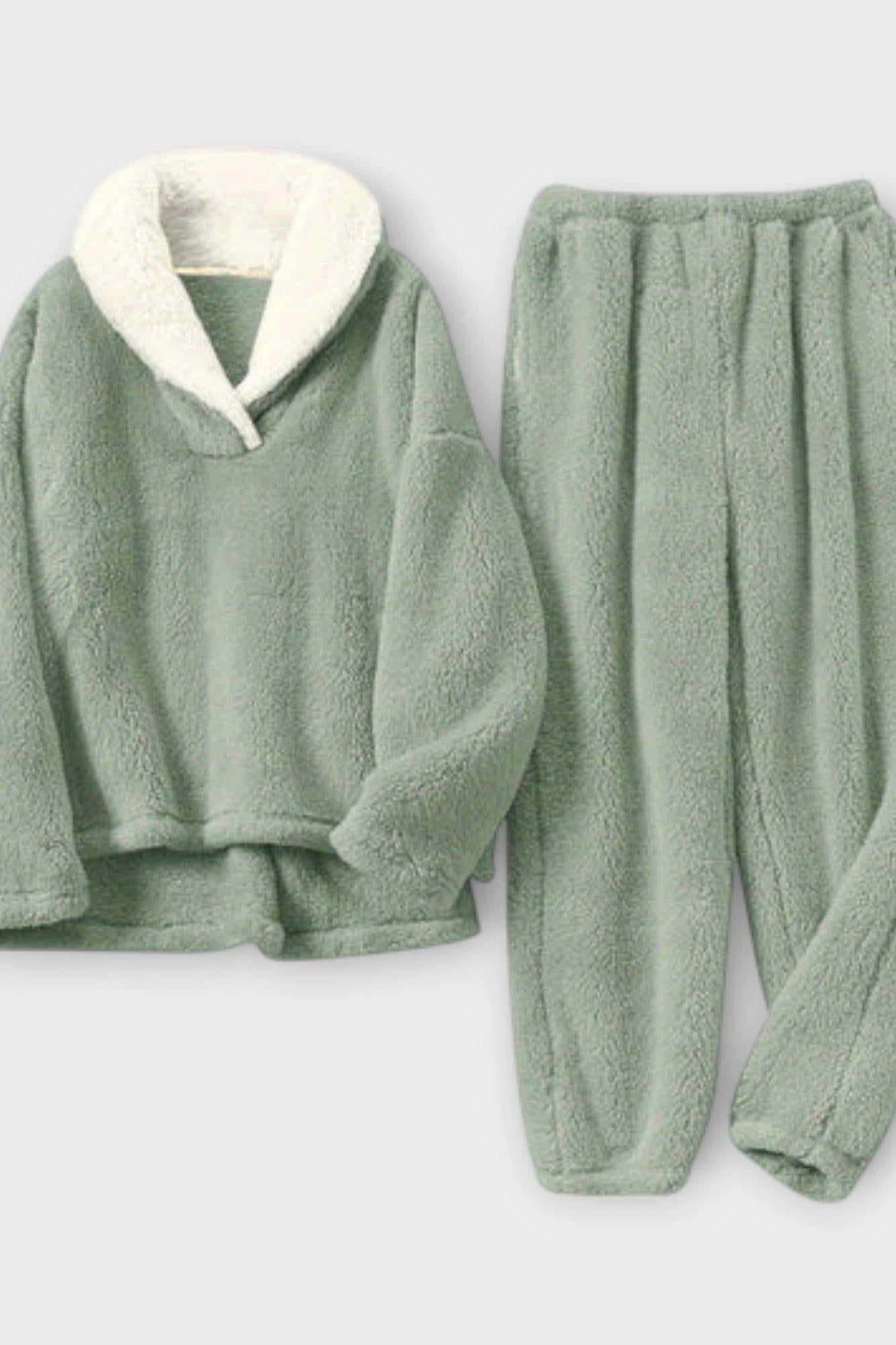 Karolina – Topli komplet sa košuljom i pantalonama