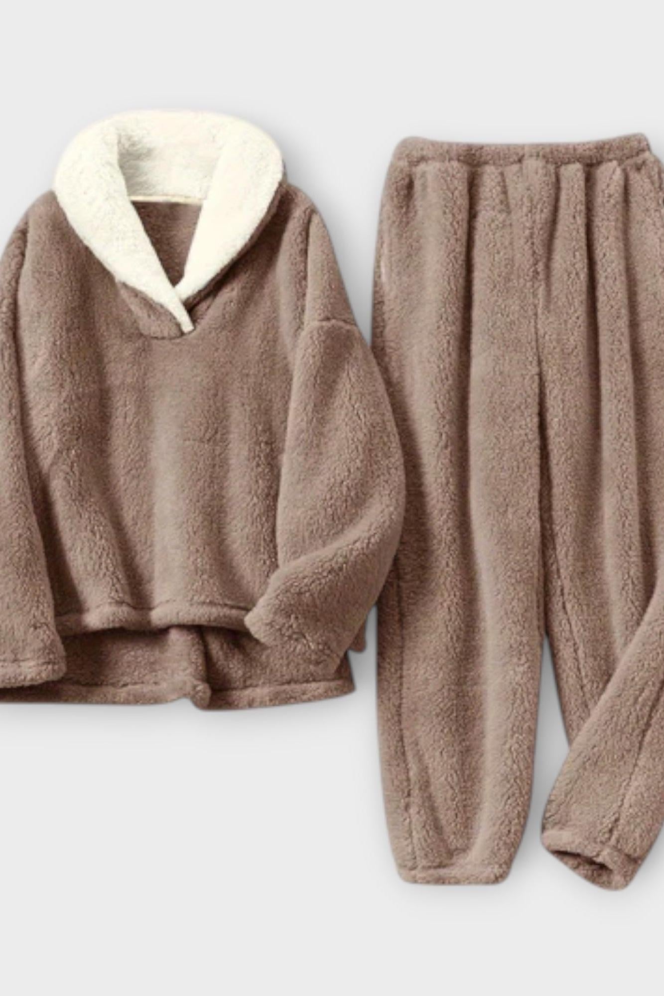 Karolina – Topli komplet sa košuljom i pantalonama