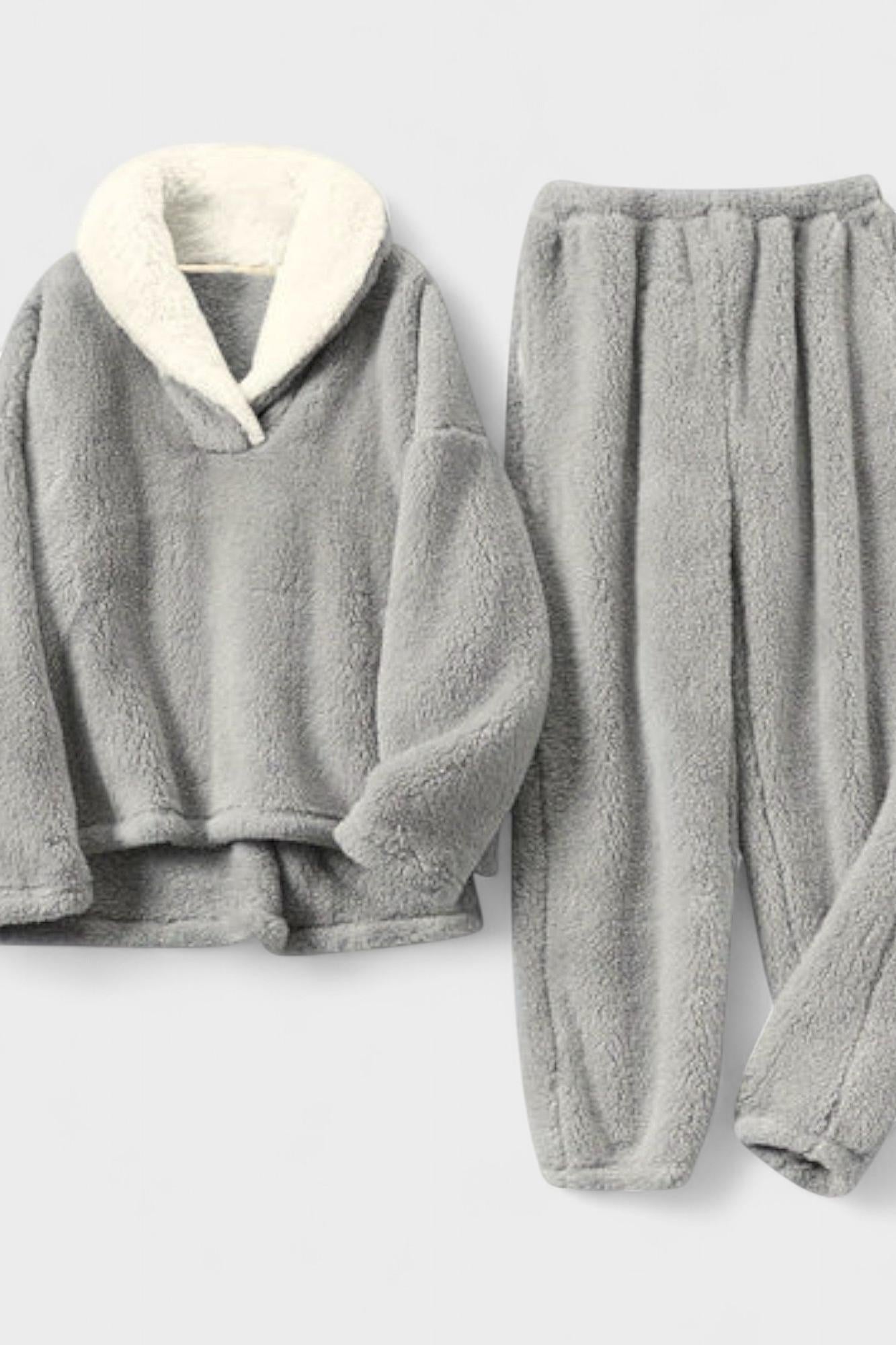 Karolina – Topli komplet sa košuljom i pantalonama